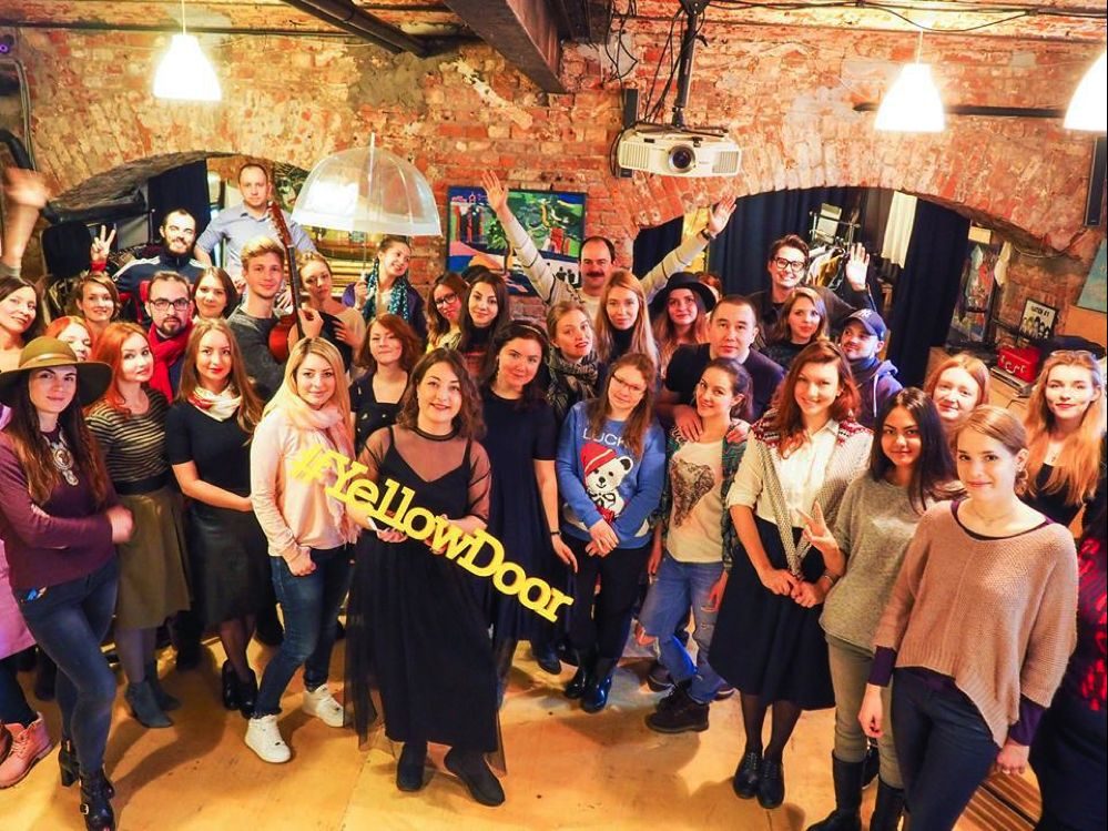 The community behind the yellow door